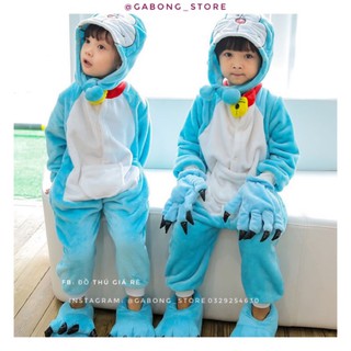 bộ đổ thú doraemon trẻ em nón rời
