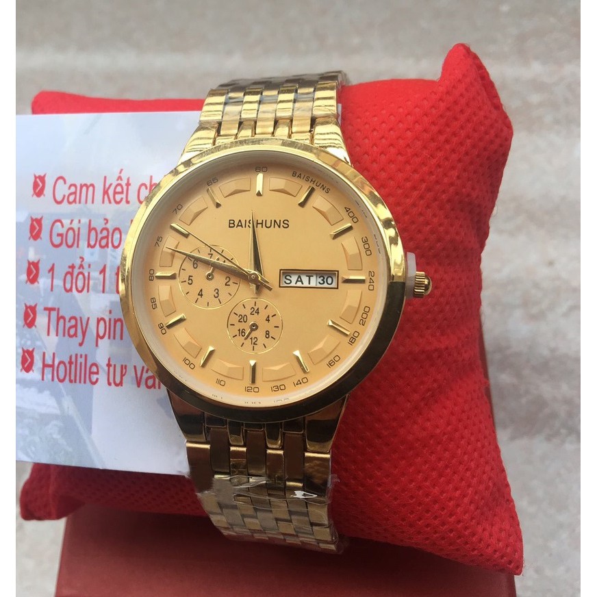 [ RẺ VÔ ĐỊCH] ĐÔNG HỒ NAM NỮ BAISHUN DÂY THÉP KHÔNG GỈ CHỐNG NƯỚC | BigBuy360 - bigbuy360.vn
