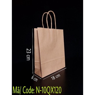 100 túi giấy có quai xách giấy dày 120gsm