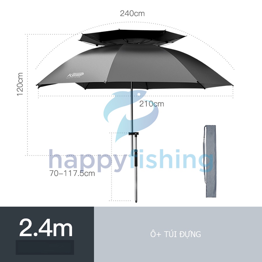 Ô Câu Cá 360°, Ô Câu Cá 02 Tầng Cao Cấp Lão Ngư 2022