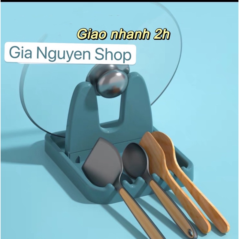 Khay đỡ gác vung nồi, muôi, thìa khi đang nấu ăn đa chức năng chống trơn trượt