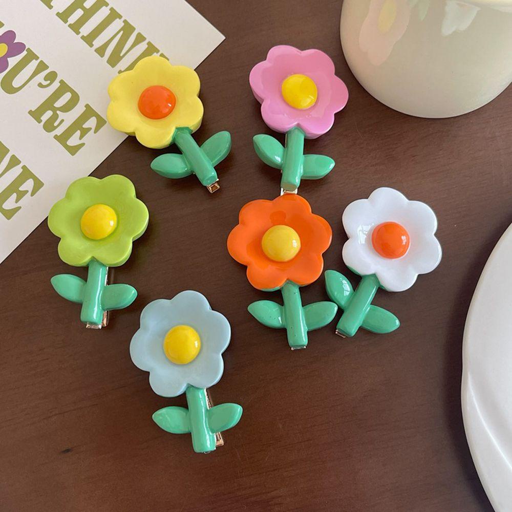 Kẹp Tóc Mỏ Vịt Màu Ngà Đơn Giản Dễ Thương Phong Cách Vintage Nhật Bản