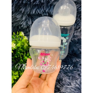 Bình sữa Attoon cổ hẹp 60ml/250ml ( tặng 1 núm sillicon siêu mềm)