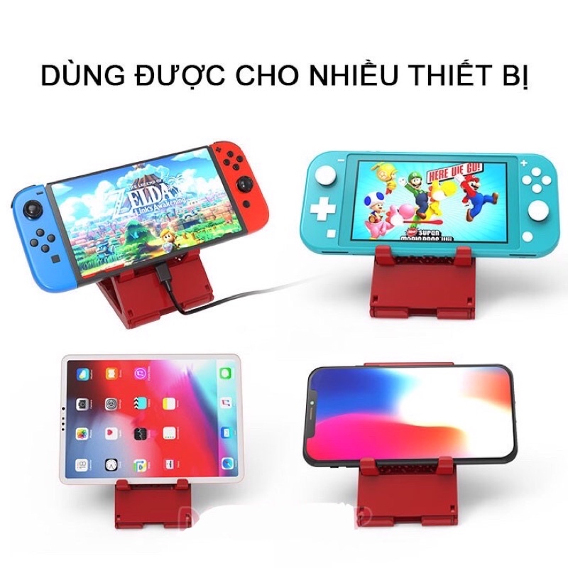 Đế dựng và đựng thẻ game cho máy game Nintendo Switch V1-V2 / LITE / OLED, điện thoại, máy tính bảng nhỏ