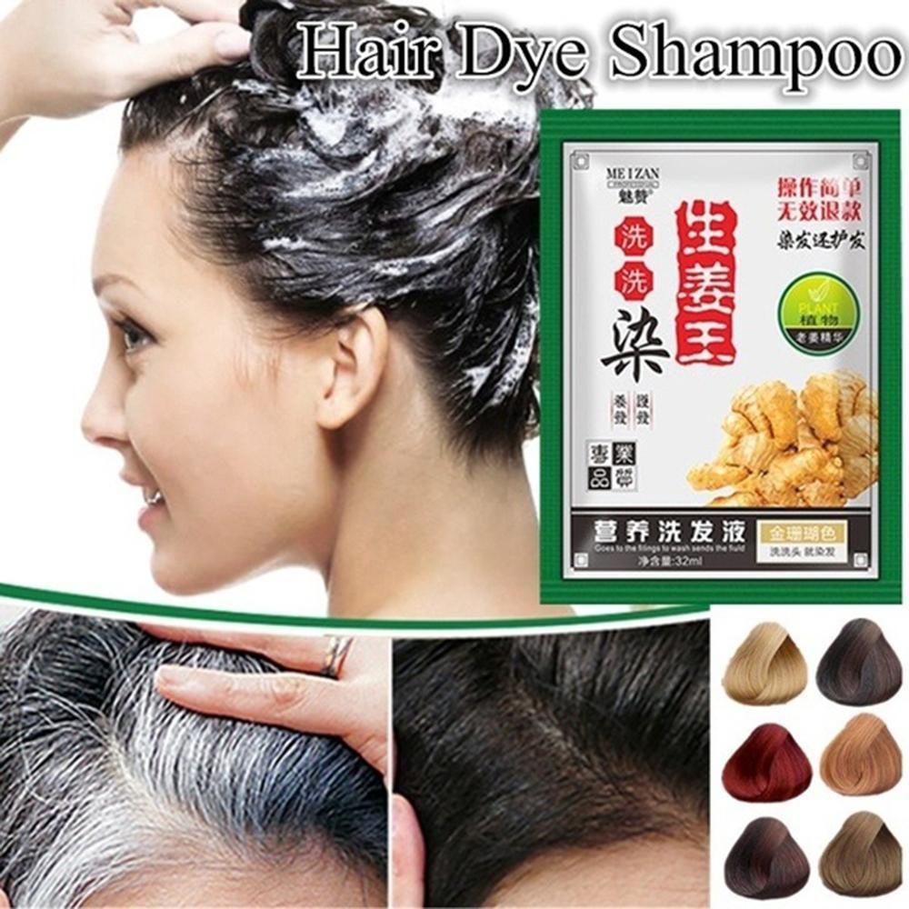 1 Dầu Gội Nhuộm Tóc 5 Phút Màu Trắng Đen