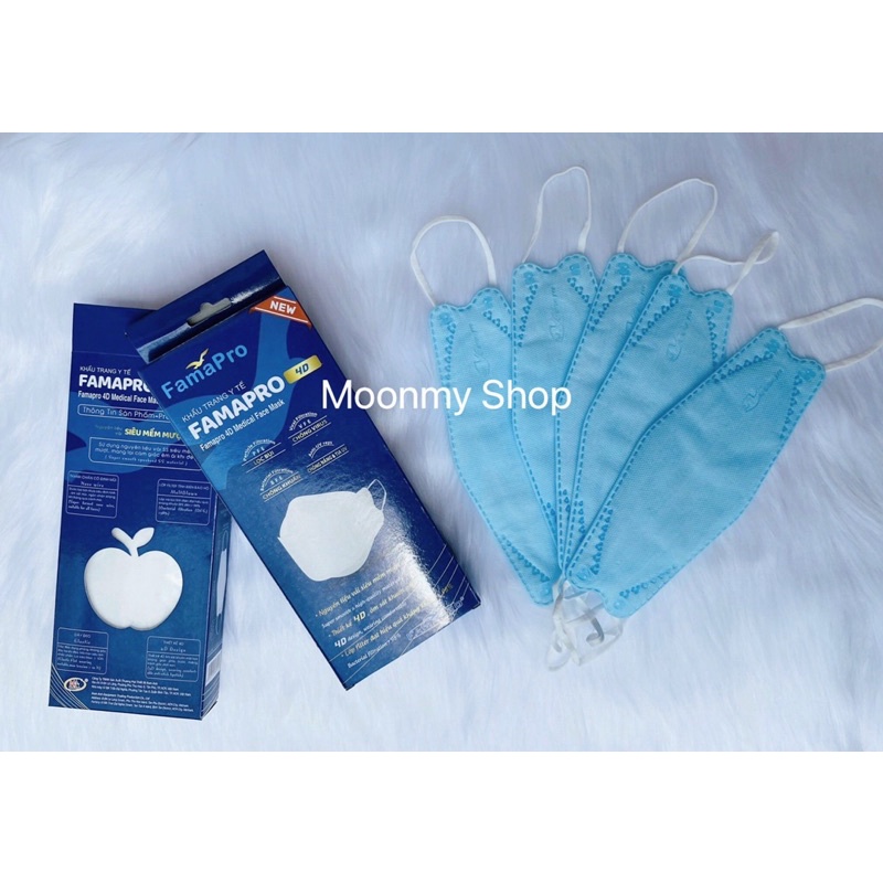 Sỉ 1 thùng 50 hộp 500 cái khẩu trang 4D FAMAPRO/khẩu trang kf94 Famapro 500 cái