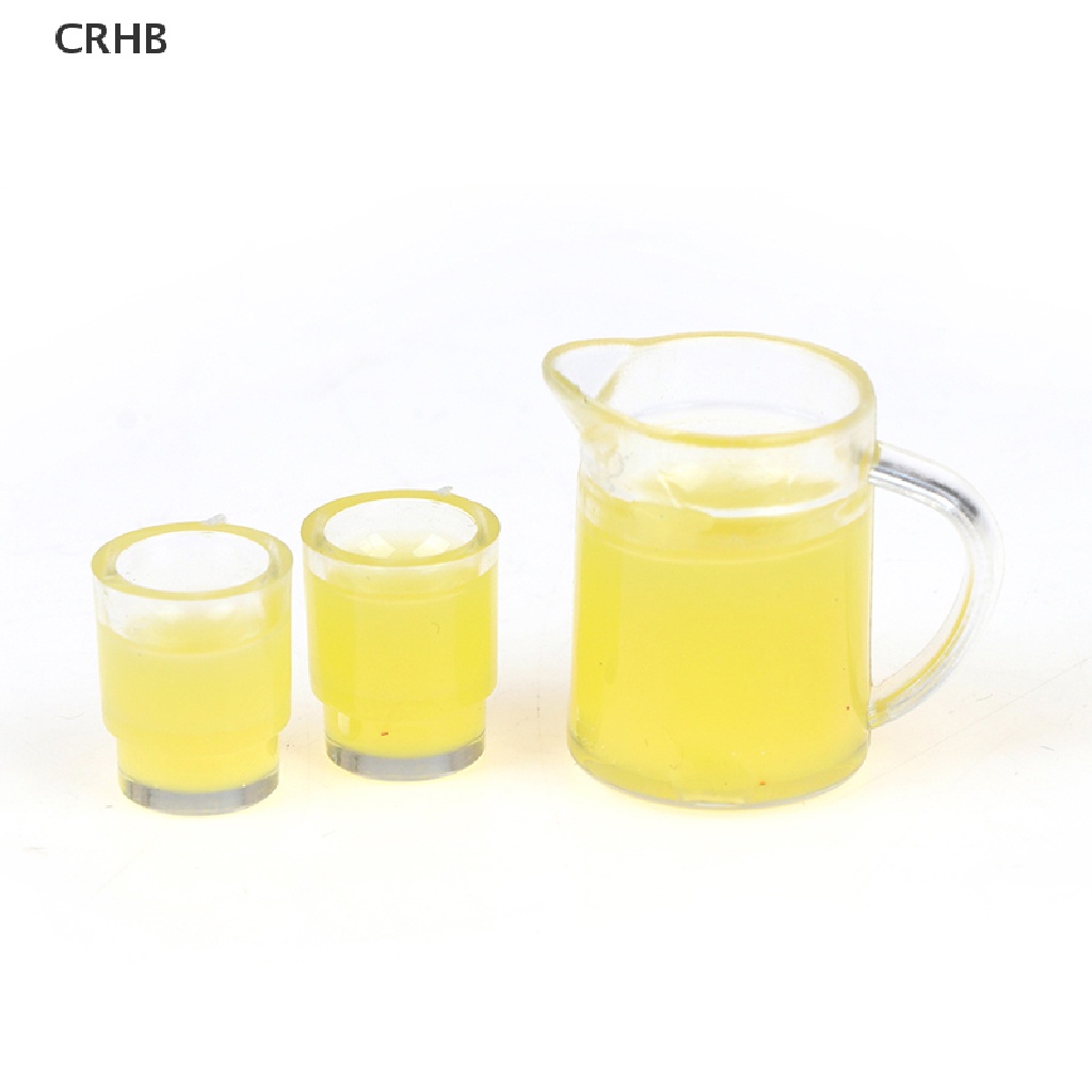 Bộ 3 Chai Nước Ép Trái Cây + 2 Ly Uống 1: 12 Dành Cho Nhà Búp Bê Mới