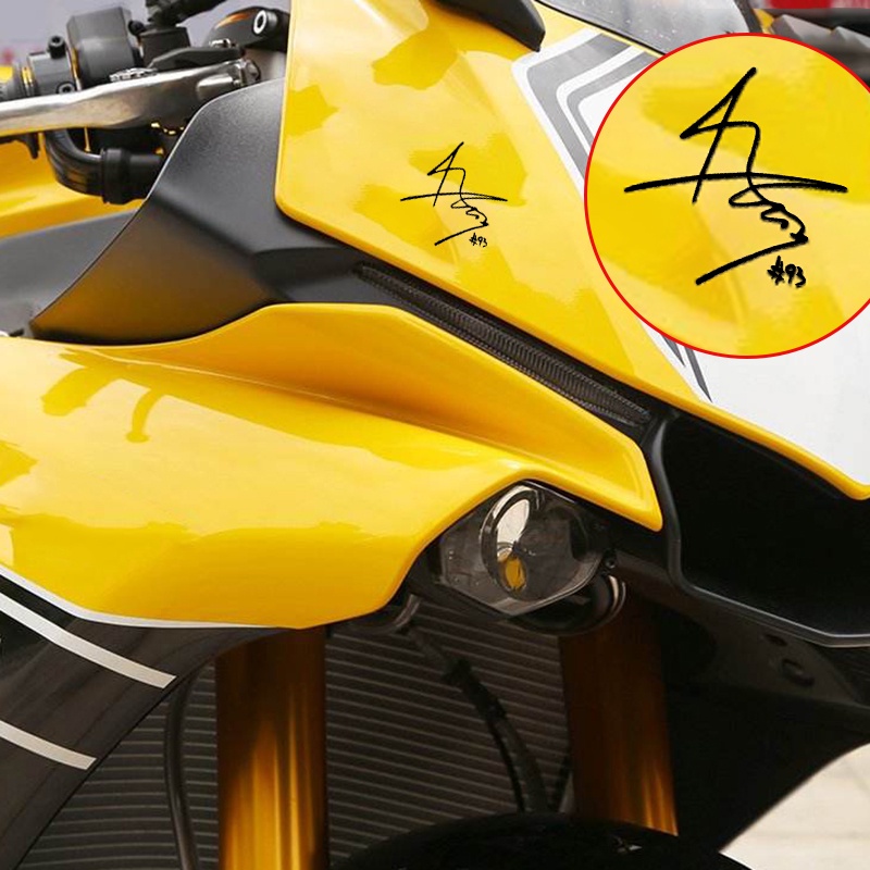 FENDER #Miếng Dán Chữ Ký 93 Marquez Trang Trí Bình Xăng Xe Mô Tô Honda RC213V