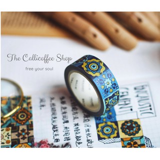 WASHI TAPE - Ô GẠCH THỔ CẨM VINTAGE - TRANG TRÍ VẬT DỤNG CÁ NHÂN, BULLET JOURNAL
