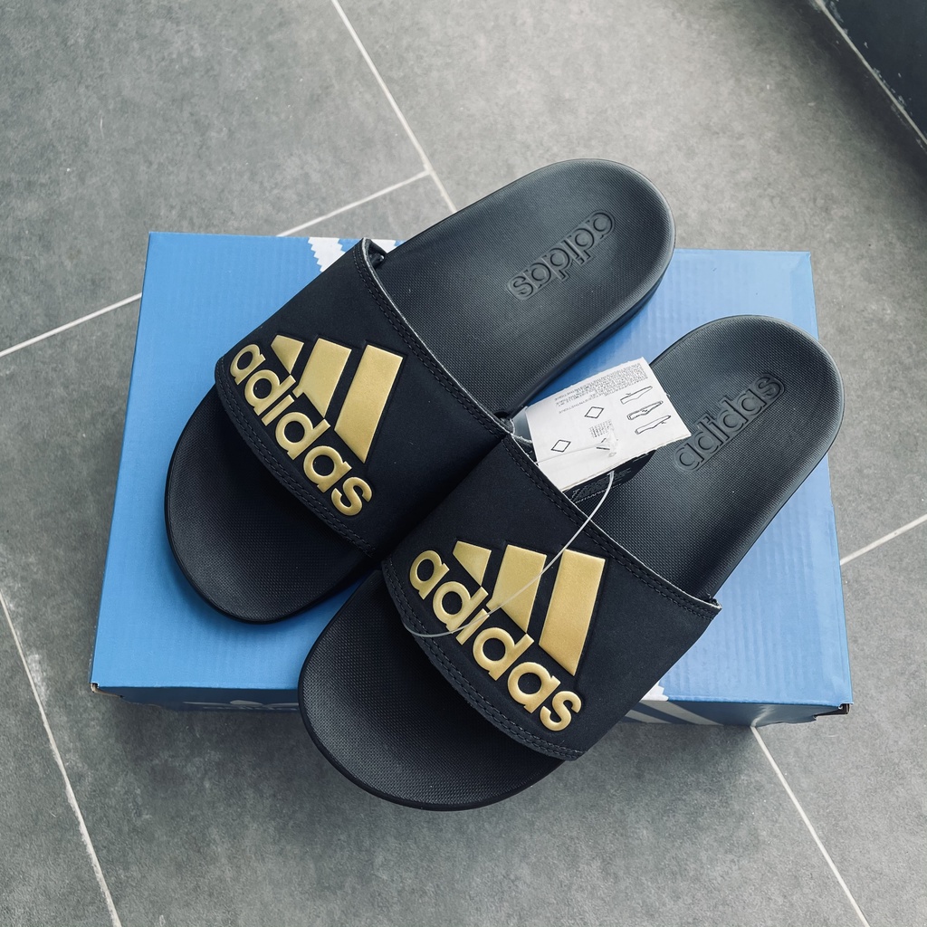 Dép chính hãng Adilette Comfort Gold quai ngang êm nhẹ thoải mái