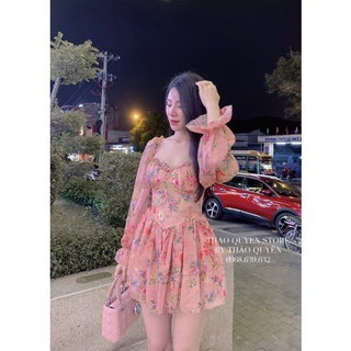 đầm hoa voan lụa
