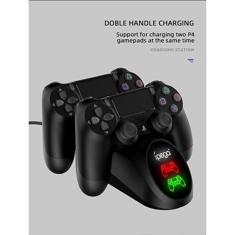 Dock sạc tay cầm Ps4 Slim Pro Ps4 Fat Ipega đa năng dùng các củ sạc thông dụng qua