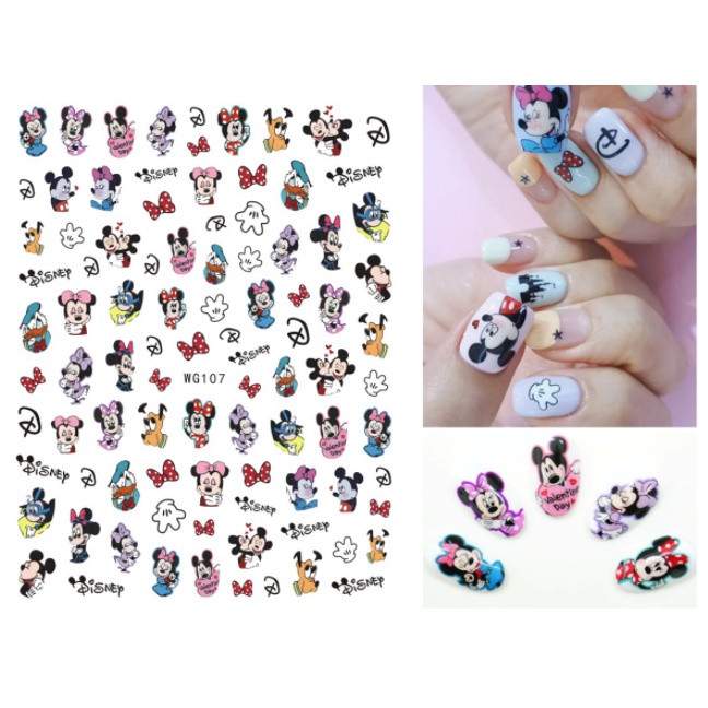 Sticker hoạttrang trí nail
