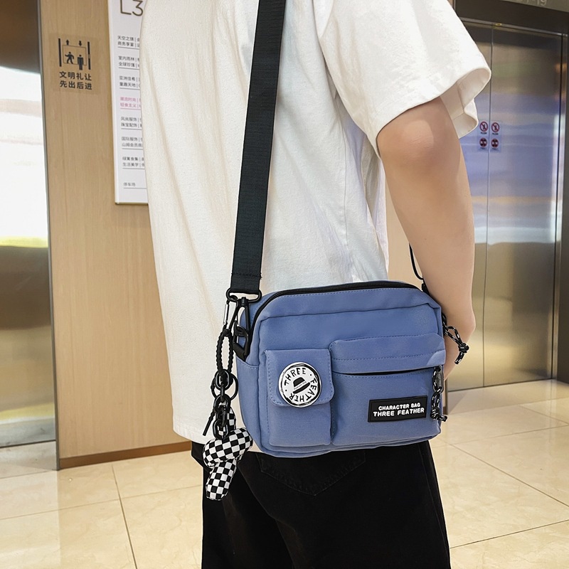 Túi Đeo Chéo Hình Vuông Nhỏ Bằng nylon Đơn Giản Thời Trang Hàn Quốc Mới Dành Cho Nữ