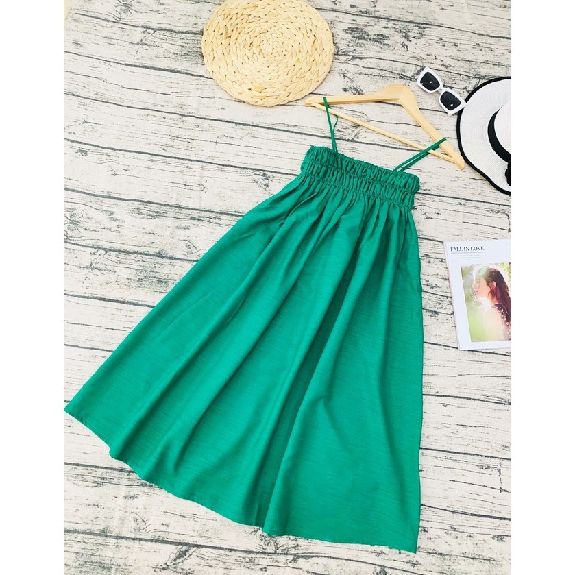 Đầm suông form babydoll 2 dây đi chơi | dạo phố | đi biển | du lịch cực dễ thương