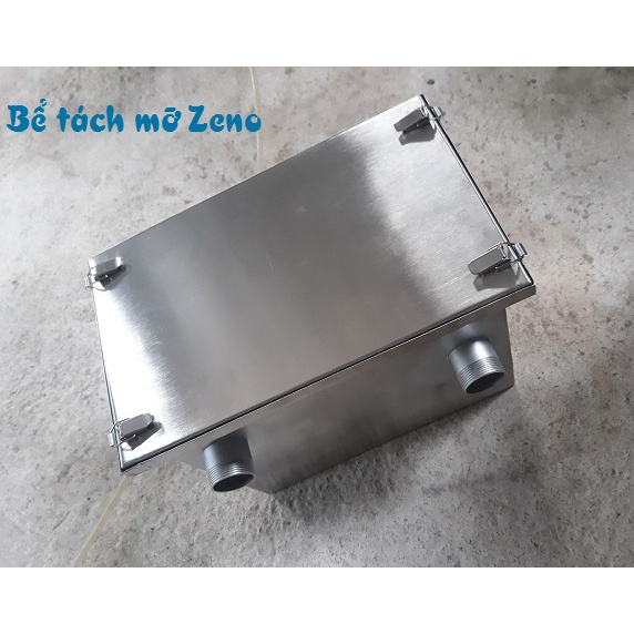 Bể tách mỡ 30lit, bể mỡ inox 30l
