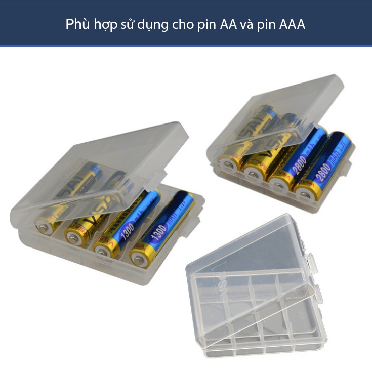 Hộp đựng pin AA, AAA chính hãng Vsai chất lượng cao