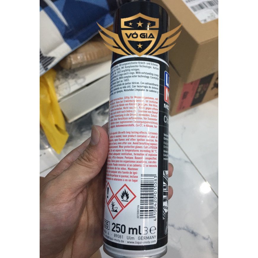 [Mã LIFEAUMAY giảm 10% tối đa 30k đơn 150k] Dưỡng sên Liqui Motorbike 1508 chai 250ml