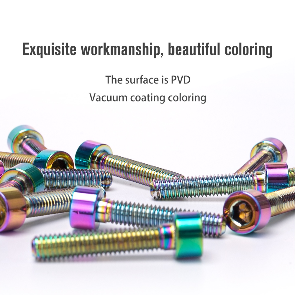 Ốc vít TANKE bằng hợp kim nhôm siêu nhẹ m6x30mm cho xe đạp leo núi