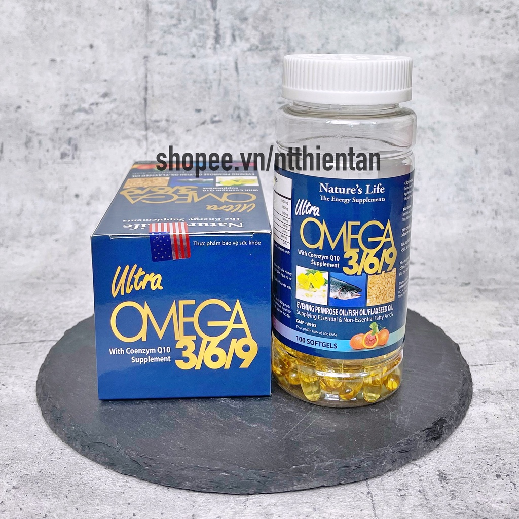 Dầu cá OMEGA ALASKA 369, hỗ trợ sức khoẻ tim mạch, trí lực, tăng cường thị lực, sáng mắt - chai 100 viên