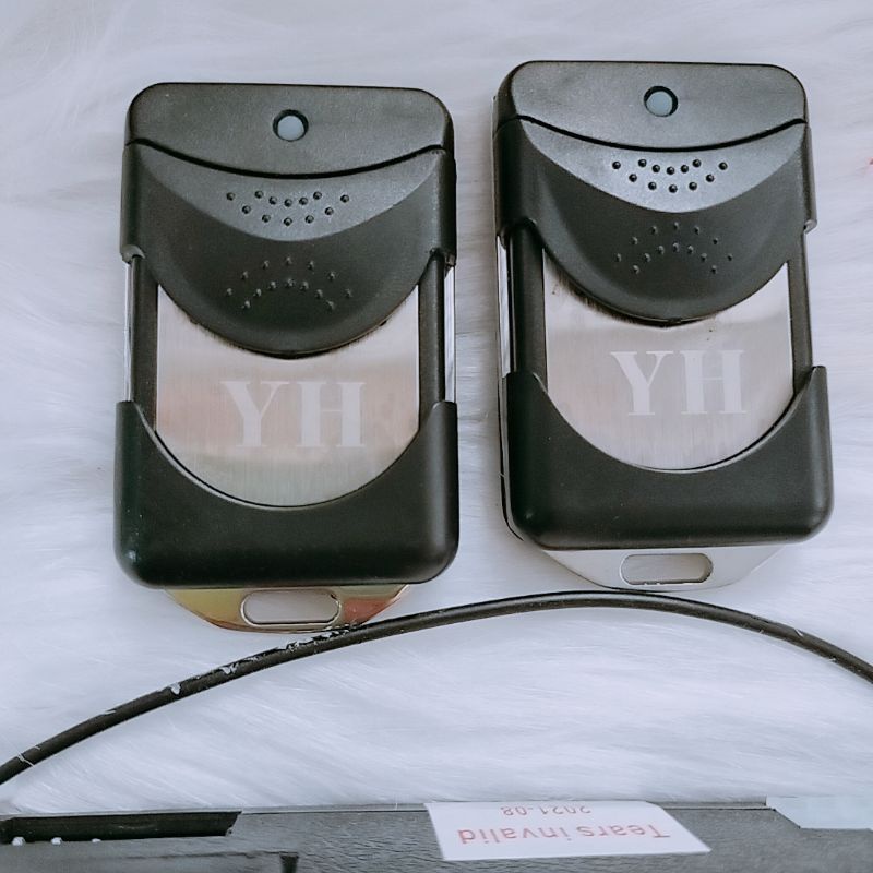 Trọn bộ hộp điều khiển cửa cuốn Đài Loan YH remote INOX
