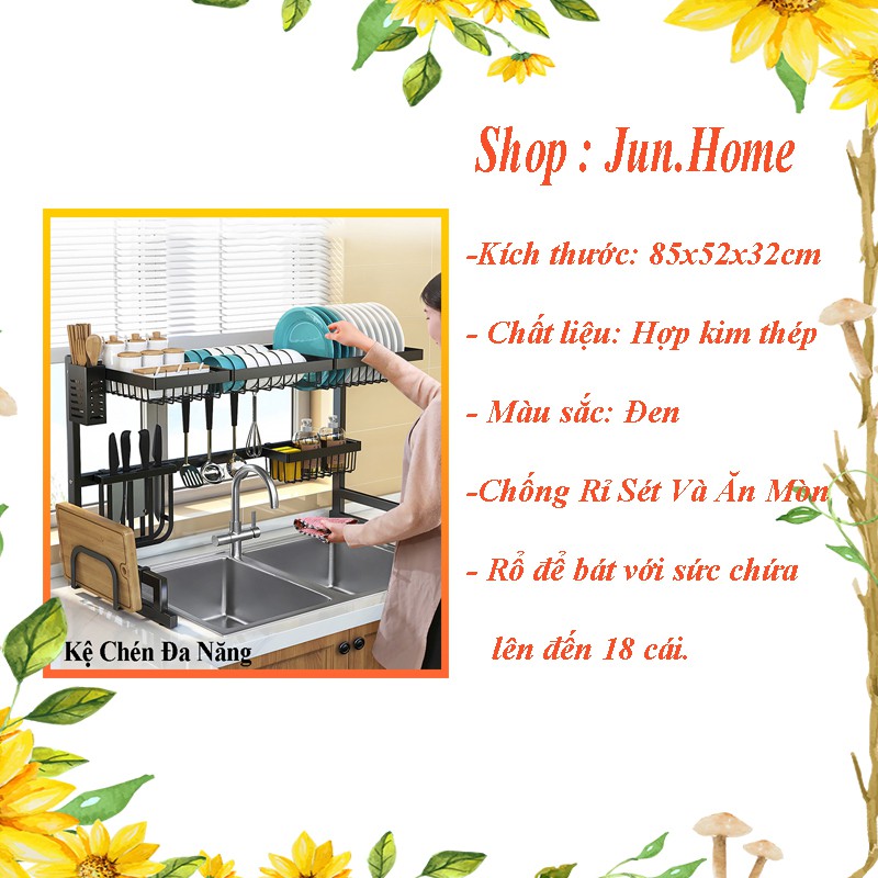 Kệ Chén Đa Năng, Giá Để Bát Đũa Tiện Lợi INOX Cao Cấp Jun.Home | BigBuy360 - bigbuy360.vn