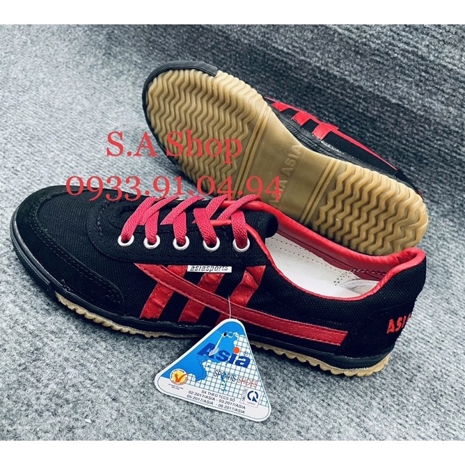 GIÀY THỂ THAO KIỂU THƯỢNG ĐÌNH ĐEN SỌC ASIA CSH03