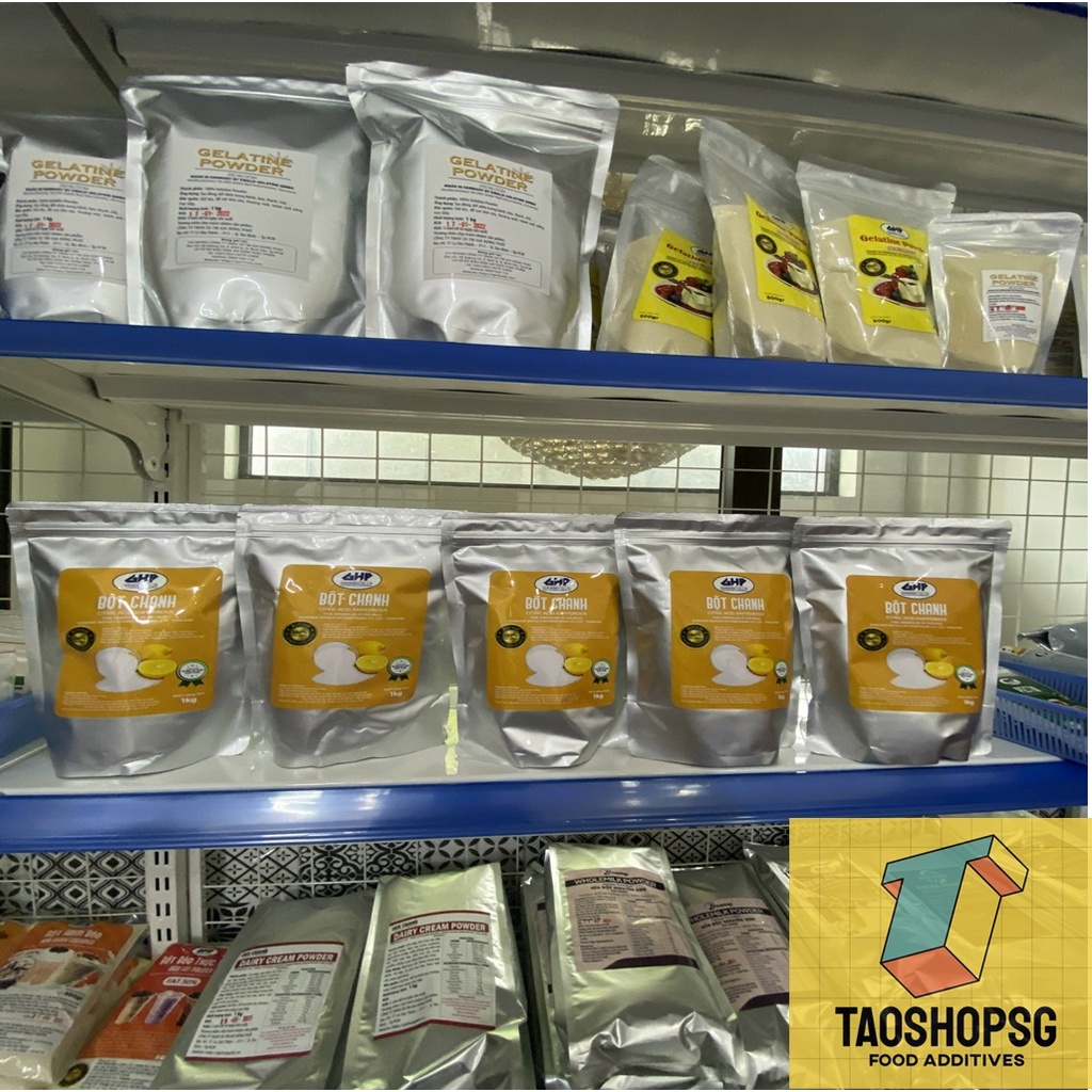 Citric Acid Thực phẩm Mỹ phẩm Thái lan gói 1kg -Bột acid chanh-Bột chua-Citric acid khan