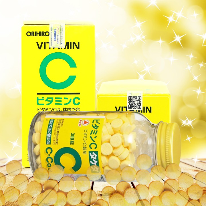 [Chính hãng Orihiro] Vitamin C Orihiro Tablets 300 viên nén 1000mg của Nhật, tăng sức đề kháng