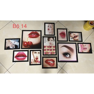 BỘ 11 TRANH TẤM CỨNG DÁN TƯƠNG PHUN XĂM