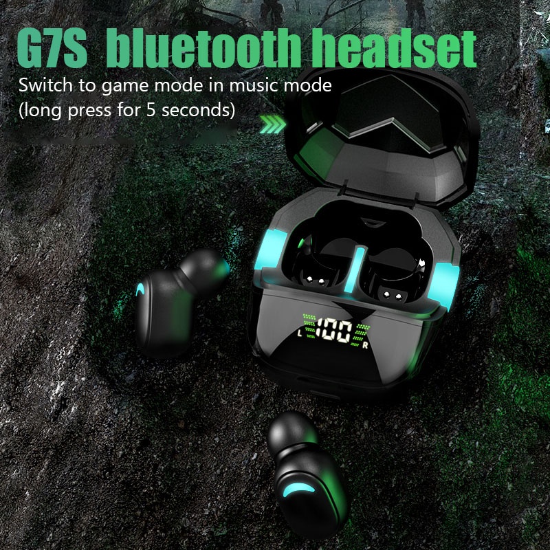 Tai Nghe Nhét Tai Bluetooth G7S Chống Ồn Chống Thấm Nước Kèm Mic Cho iPhone Xiaomi Huawei Điện Thoại