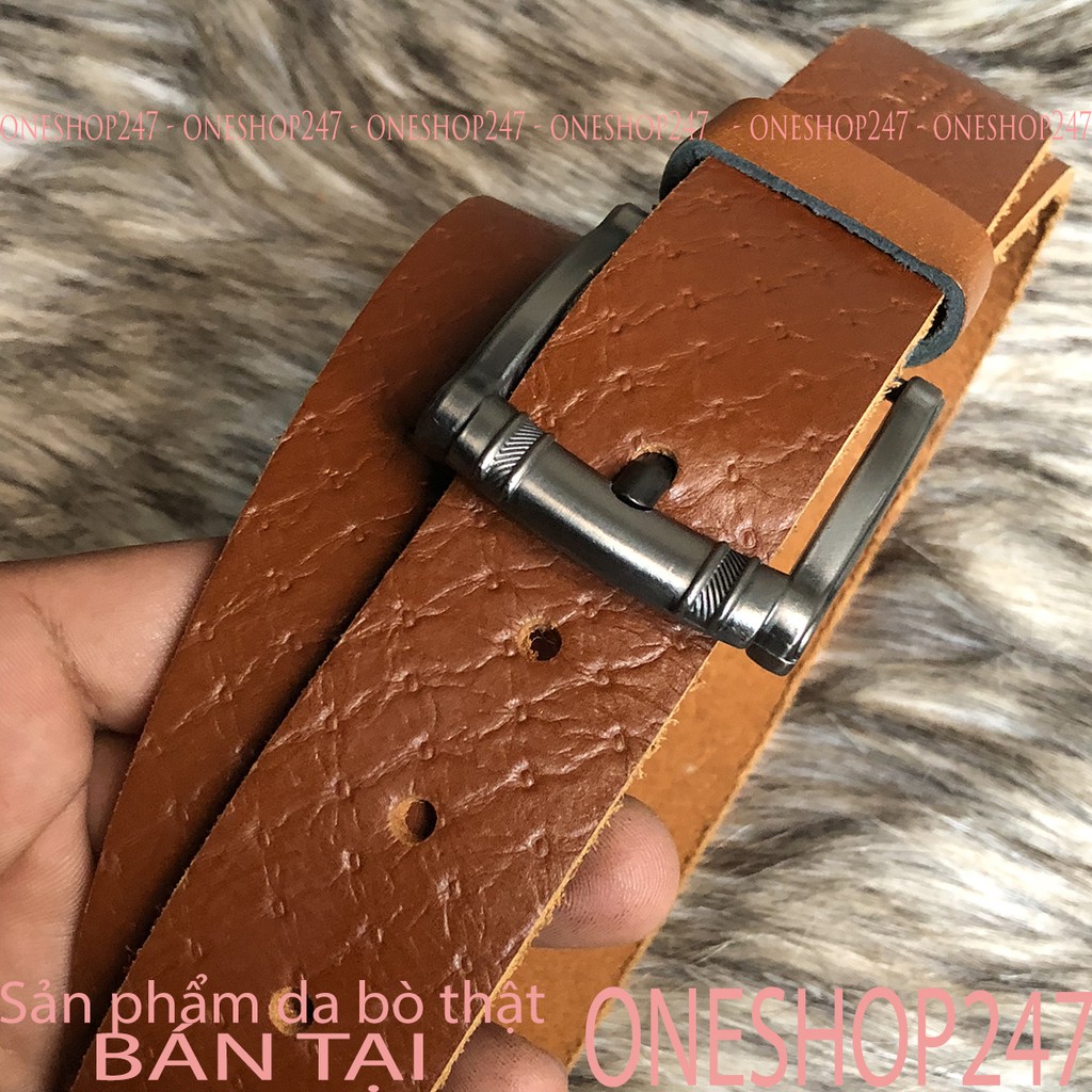 Thắt lưng Nam 100% da bò thật, dây nịt nam nguyên sợi chắc chắn bền đẹp A90TL