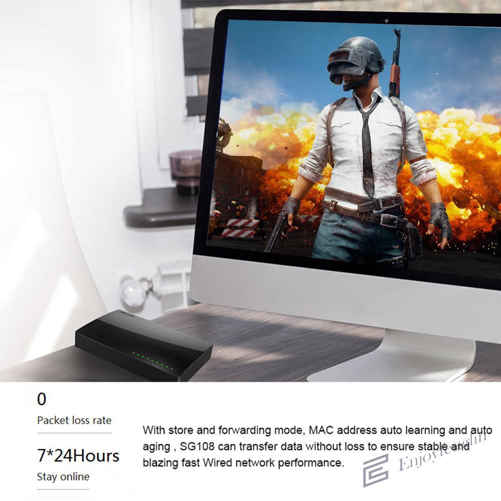 Bộ Chia 8 Cổng Mạng Ethernet Tenda Sg108 1000m | BigBuy360 - bigbuy360.vn