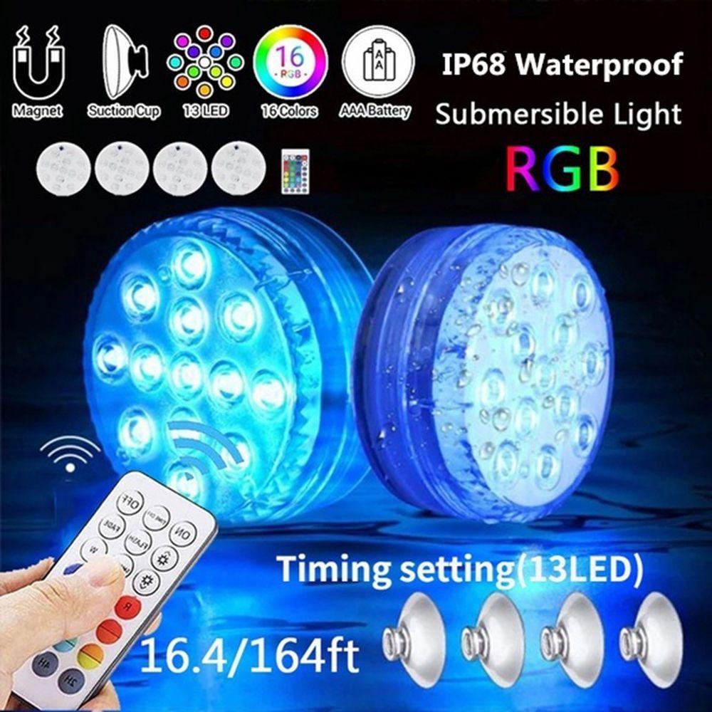 YIYU Đèn LED 16 Màu RGB Chiếu Sáng Dưới Nước Trang Trí Bể bơi / Tiệc Tùng