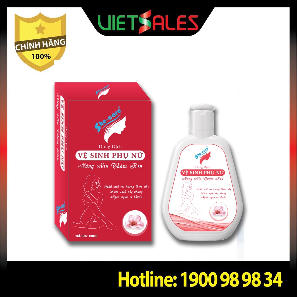 Gel Dung Dịch Vệ Sinh Vùng Kín, Khử Mùi, Ngừa Viêm Nhiễm SHE CARE