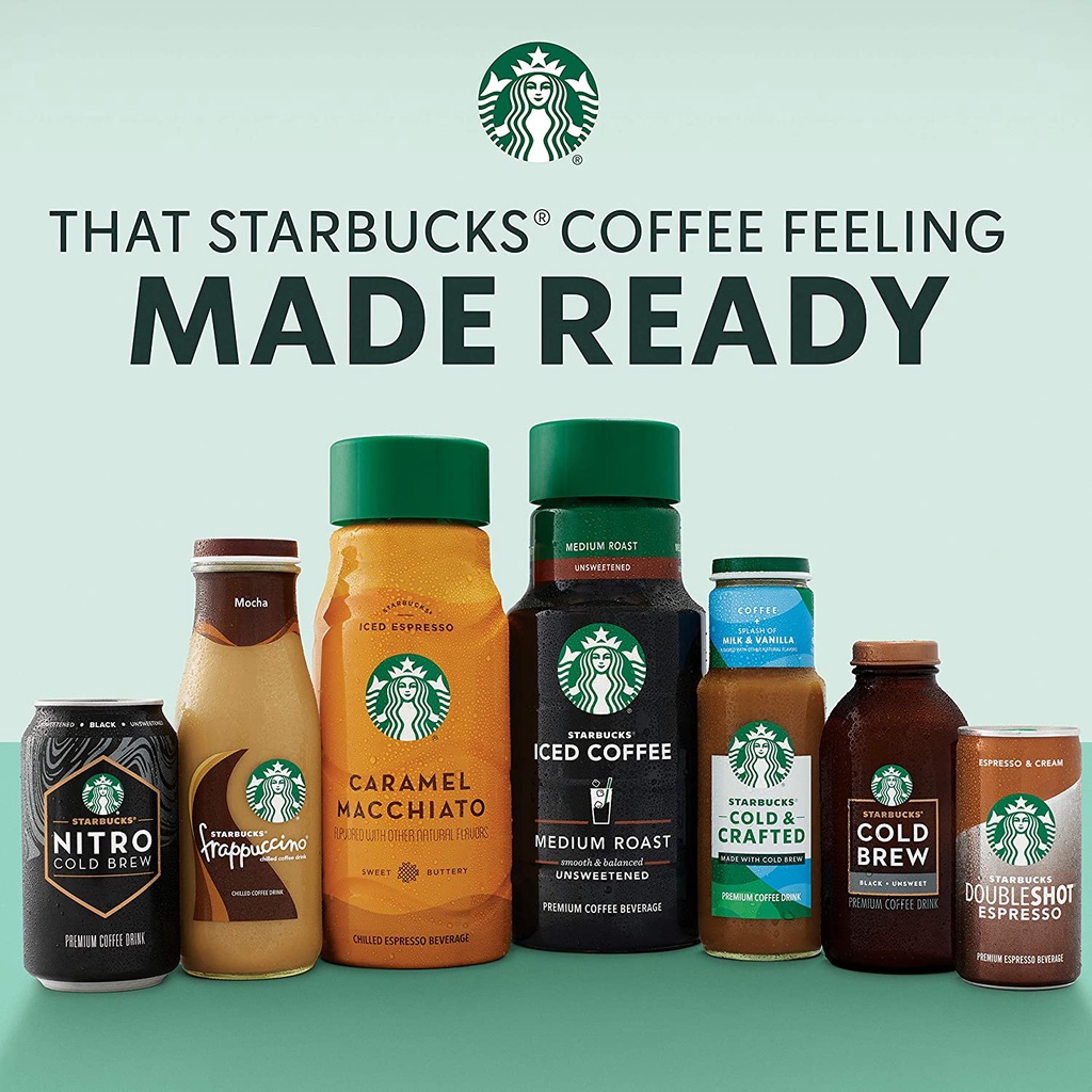 CAFE SỮA MOCHA UỐNG LIỀN Starbucks Cold &amp; Crafted Coffee, 325ml (11oz)