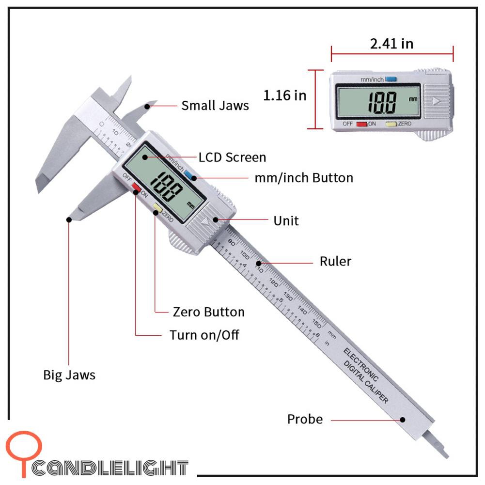 Thước Cặp Điện Tử Có Màn Hình Lcd 150mm