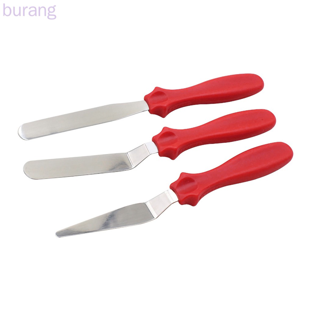 Bộ 3 Dụng Cụ Chà Láng Bánh Kem Bằng Thép Không Gỉ Tiện Dụng