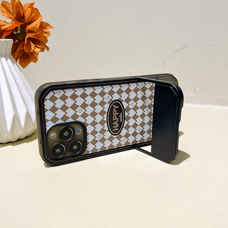 Ốp Điện Thoại Kèm Giá Đỡ Tàng Hình Họa Tiết Hoạt Hình Dễ Thương Cho iphone 14 / 13Pro 12 / xs / 6 / 7 / 8PLUS