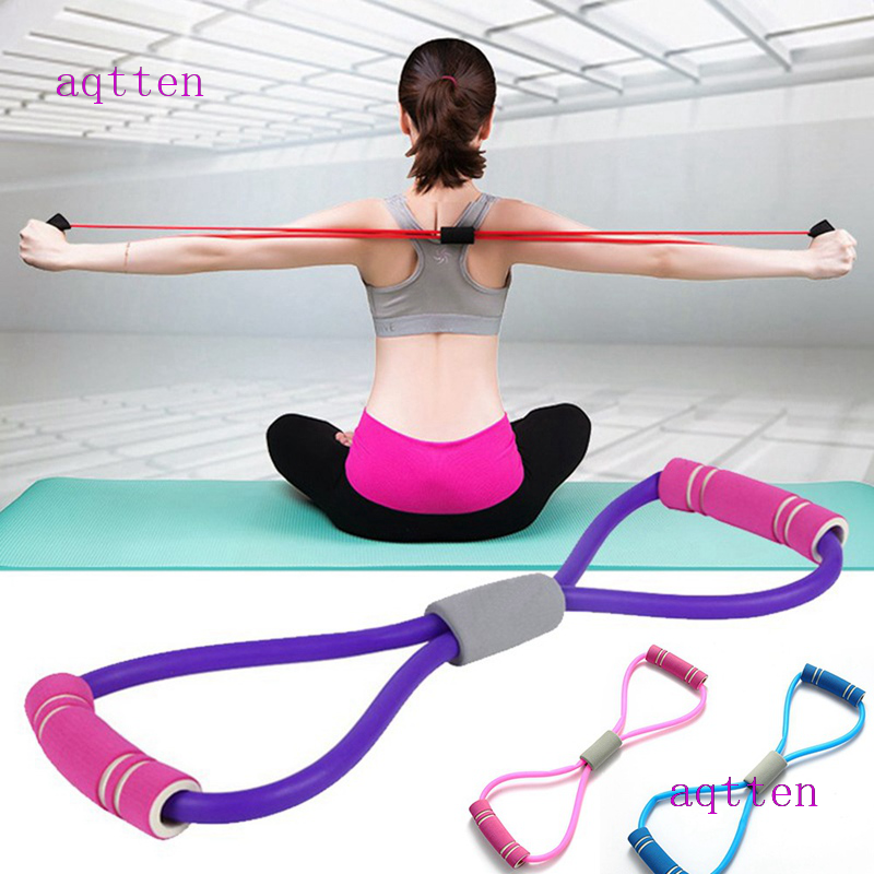 Aqtten Elastic Resistance Bands Tube Workout Exercise Band Yoga Fitness Equipment Exercise Band