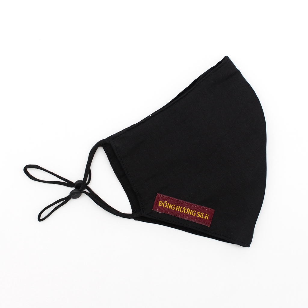 Vải Lụa Hà Đông Satin Trơn may áo dài Màu Đen - LTS34 - mát, mềm, tôn dáng, quý phái, sang trọng