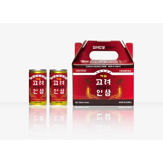 Hộp Sâm Won Ki Sam 6 Lon Làm Quà Biếu/Tặng - Nhập Khẩu Hàn Quốc - 190ml/lon