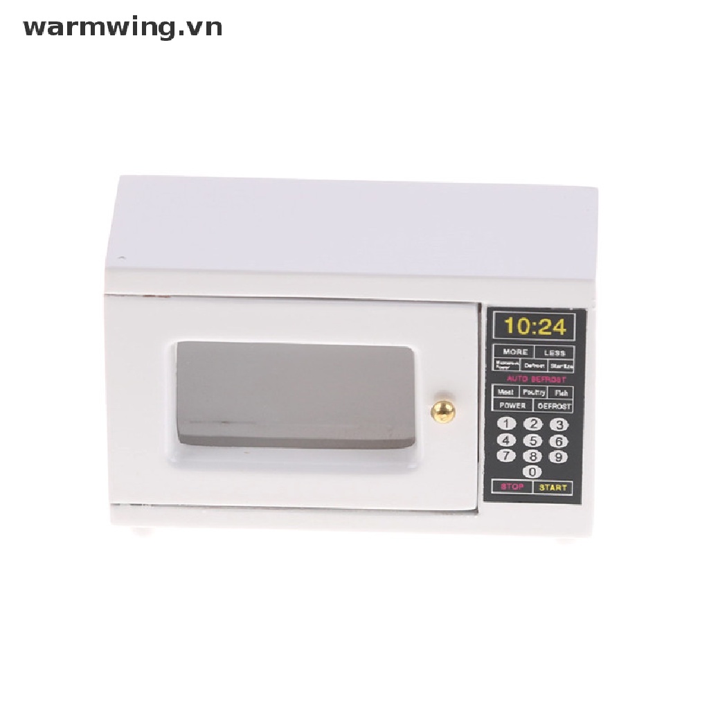 【warmwing】 Dollhouse Miniature Furniture Kitchen Accessory  Microwave Oven 1:12 .