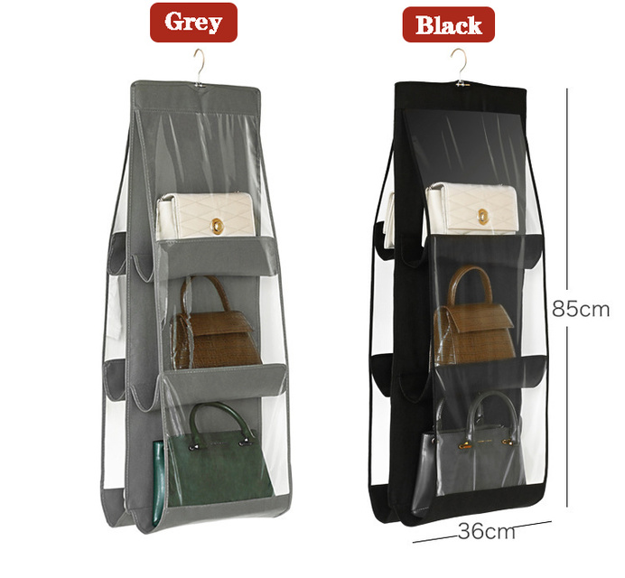 8 ngăn để ngăn đựng túi đựng túi tote, túi treo ví đựng túi đựng đồ, tủ đựng quần áo bằng vải