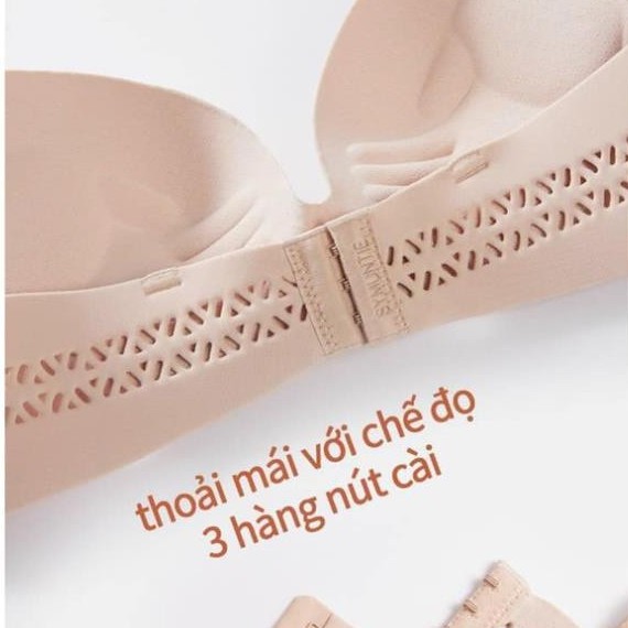 Áo Lót Nữ SU Đúc Nâng Ngực Thông Hơi Không Gọng Nâng Ngực Bàn Tay Chống Hằn Mỡ - S03