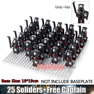 26pcs/set Uruk-Hai The Lord Of The Rings Soldier Square Building Blocks Compatible For Kids Toys