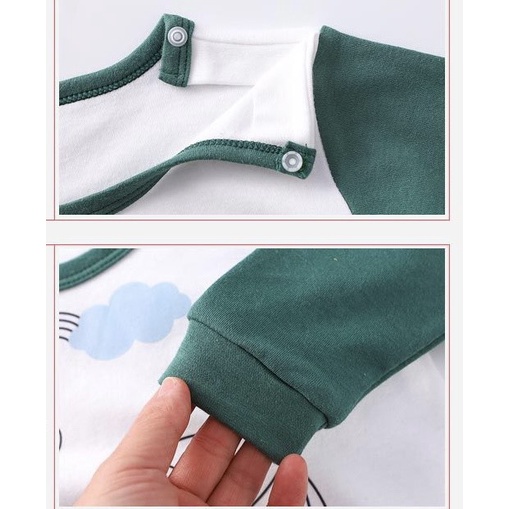 Body dài tay dễ thương cho bé trai, bé gái ( Hàng quảng châu)