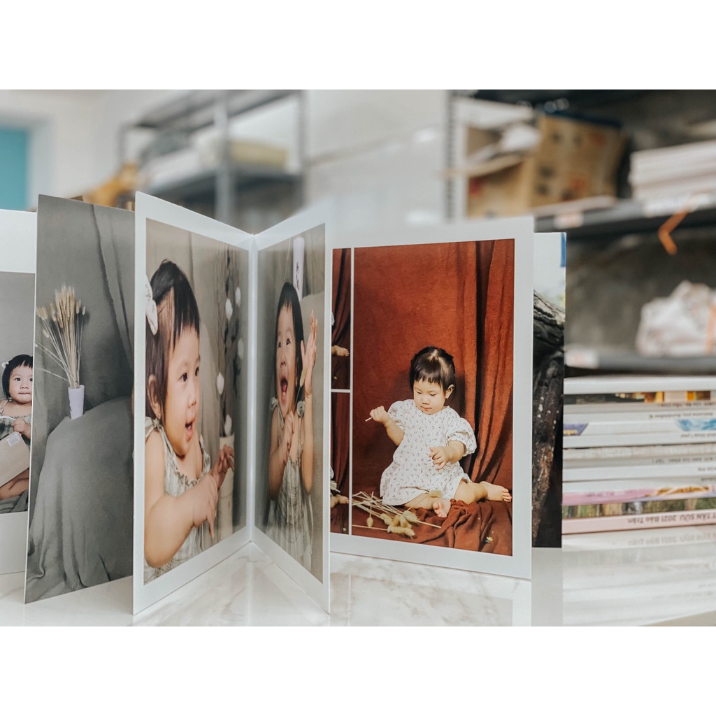 In sách ảnh theo yêu cầu bìa cứng 30 trang 20 x 20cm - In mở phẳng 4K siêu nét trên app NIZI