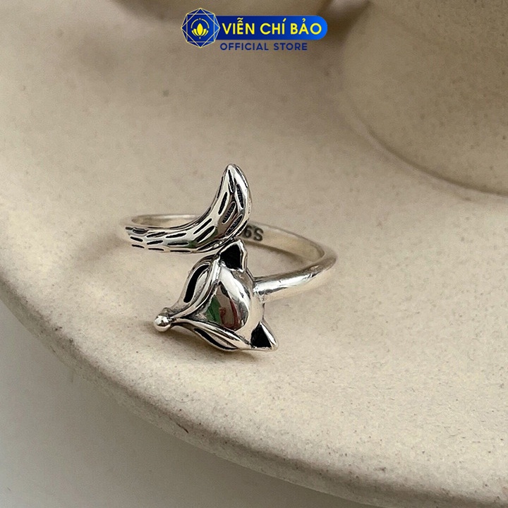 Nhẫn bạc nữ hồ ly cách điệu chất liệu bạc 925 thời trang phụ kiện trang sức nữ Viễn Chí Bảo N000737