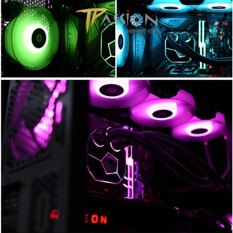 Quạt Fan Case 12cm ID-Cooling DF-12025 RGB - Quạt thổi radiator, case, sức gió lớn, RGB đa màu tuyệt đẹp